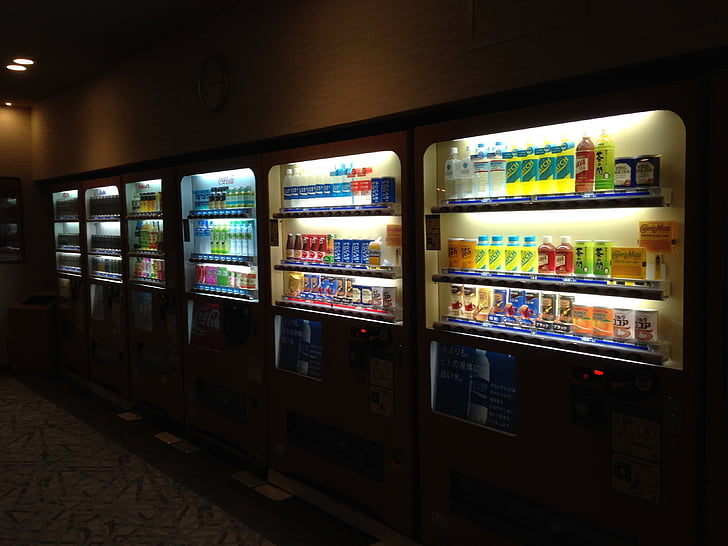 Nhật bản, Vending machine, nước giải khát