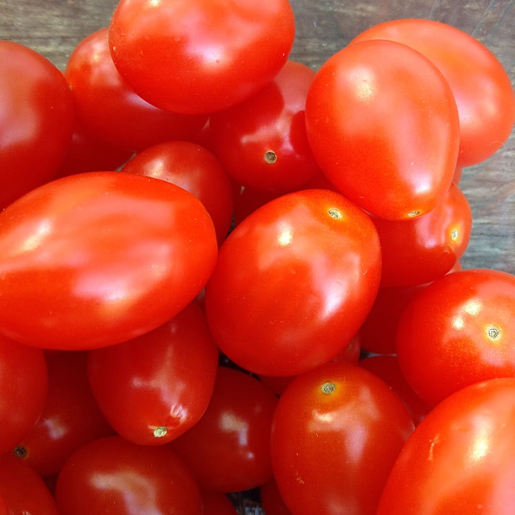 pomidorai, raudona, daržovės