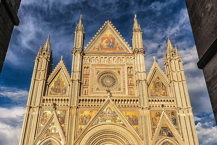italy, cathedral, dom, architecture, sky, building, places of interest
