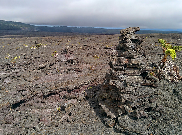 desierto, rocas, roca de la lava, paisaje