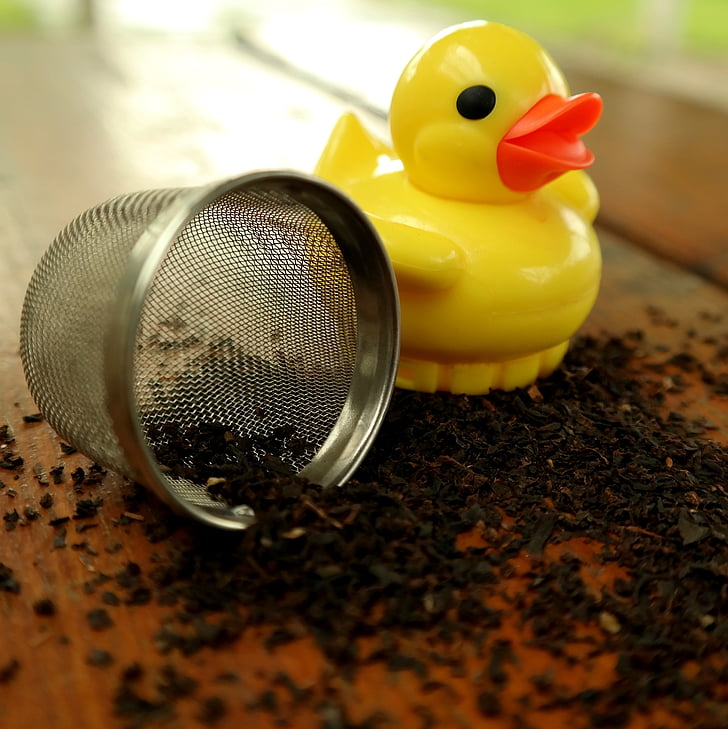 duck, tea infuser, tee, teatime, tea mix, drink, hot drink