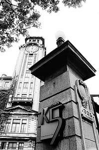 museum, old buildings, shanghai, city, architecture, black And White, building Exterior