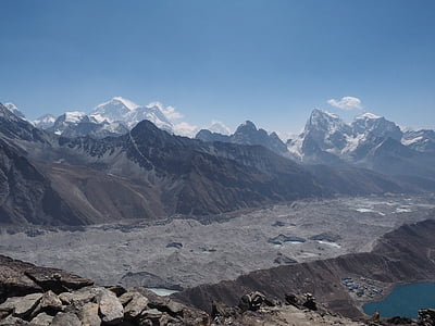 caminada, l'Everest, Nepal, muntanya, Serra, paisatge, representacions