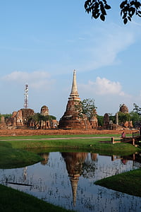 Thailandia, l'antica capitale, Dacheng, riflessione, contrasto