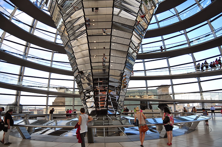Berlim, a cúpula, o reichstag, vidro, Monumento