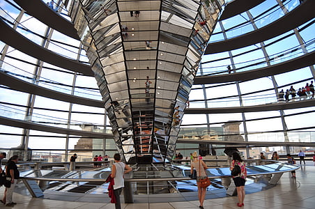 Berlin, a kupola, a reichstag, üveg, emlékmű