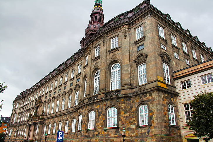 Palau de christiansborg, Palau, Castell, danès, Parlament, bonica, arquitectura