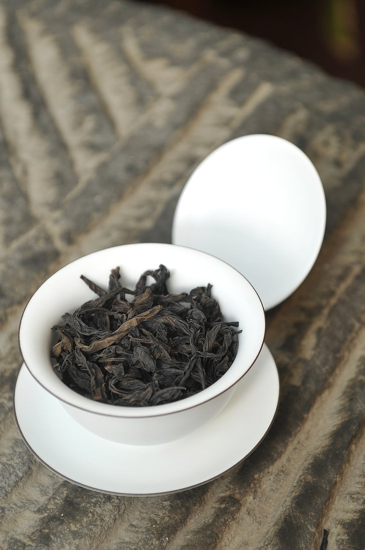 Ķīnas tēja, da hong pao, terīnes un jau, pārtika