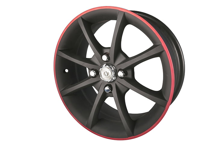 illustration, black, red, spokes, auto, rim, Wheel