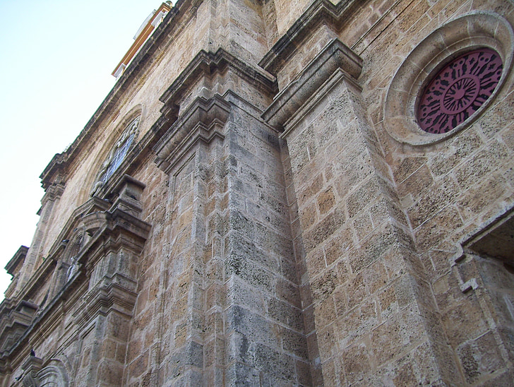 Cartagena, Colombia, kerk, oude, het platform, geschiedenis, historische