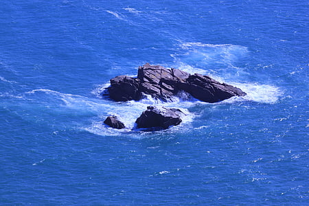 Portugees, Kaap roca, zee, natuur, kustlijn, blauw, Rock - object