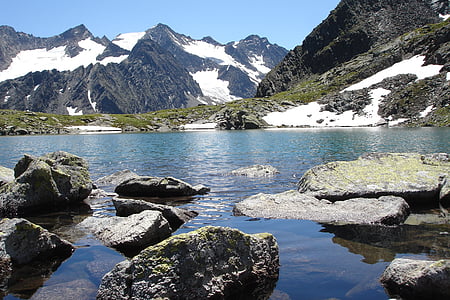 Bergsee, Mountain, Alpine, landskab, Østrig, bjerglandskab, natur