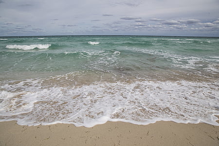 пляж, мне?, океан, песок, волны, воды, побережье