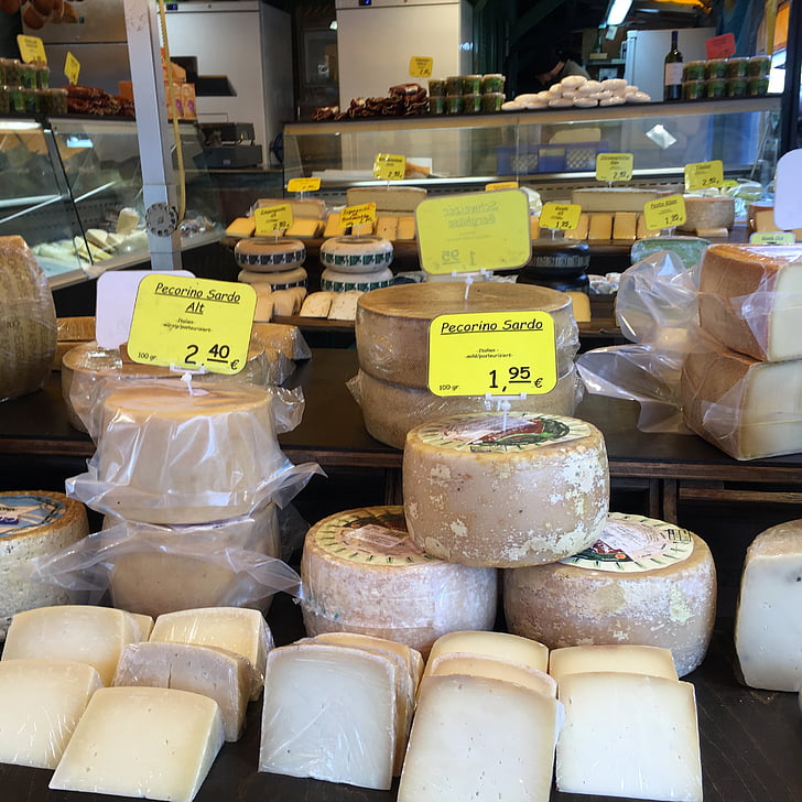 cheese, market, natural product, cheese stand