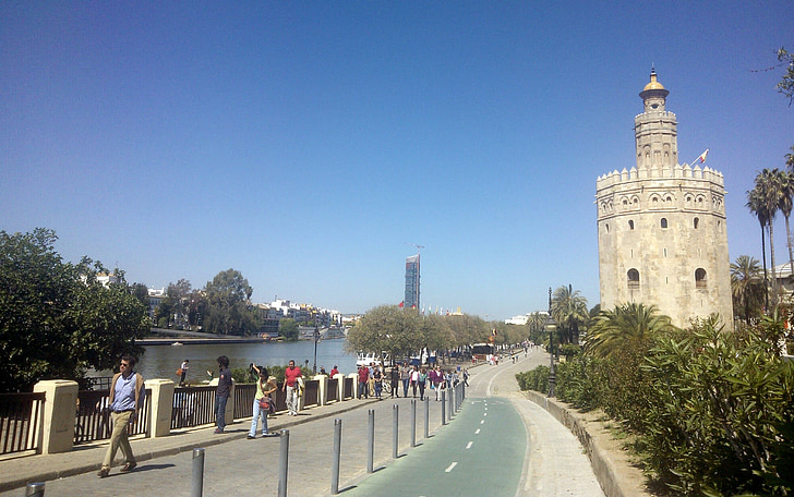 Seville, reka, zlato stolp