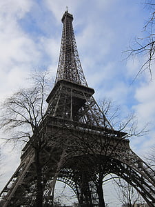 Paryż, Wieża, Francja, Struktura, Architektura, budynek, Wieża Eiffla