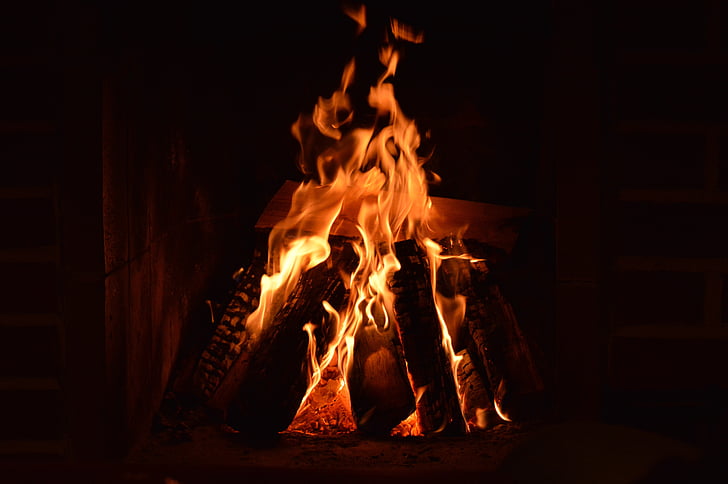eld, Bonfire, värme