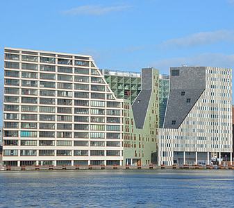 būsto, namas, Amsterdamas, Miestas, Olandijoje, Architektūra, naujas