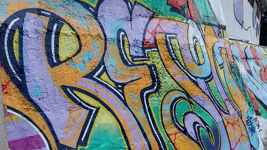graffiti, písmo, umění, pozadí, vzor