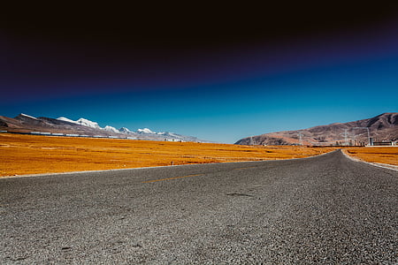 Tibet, Autobahn, Lalu Feuchtgebiet, Nyainqentanglha, Natur, Berg, Straße
