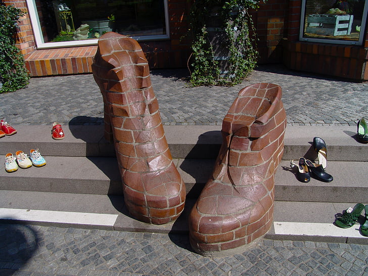 pantofi de piatră, publicitate, decor, pantofi, original, Deco