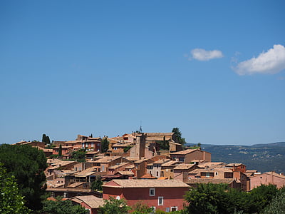 roussillon, community, village, roofs, homes, mediterranean, places of interest