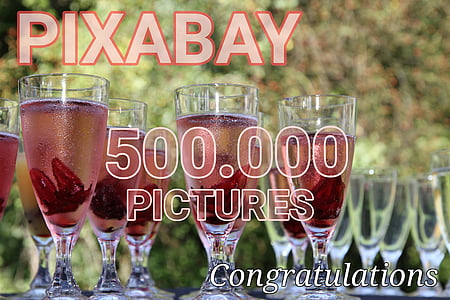 Čestitam, pixabay, 500 000 slik