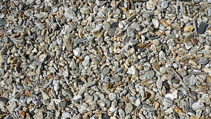 Pebble, stenen, steentjes, achtergrond, gravel bed, volledige frame, achtergronden
