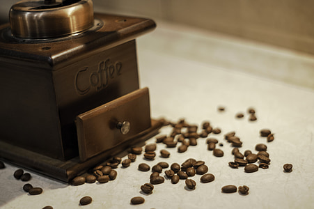 grinder, coffee, beans, kitchen, vintage, fresh, espresso