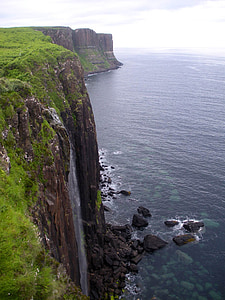 scotland, sea, cliff