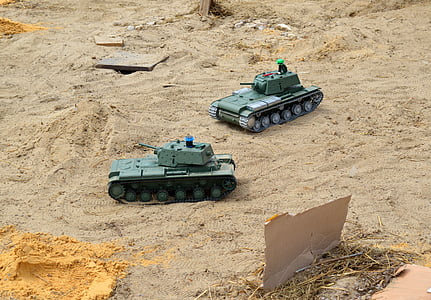 탱크 모델, 탱크 전투, 장난감 싸움, 관리 되는 모델, 탱크, 미니어처, 플라스틱