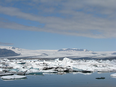 Buzullar, İzlanda, buzdağı