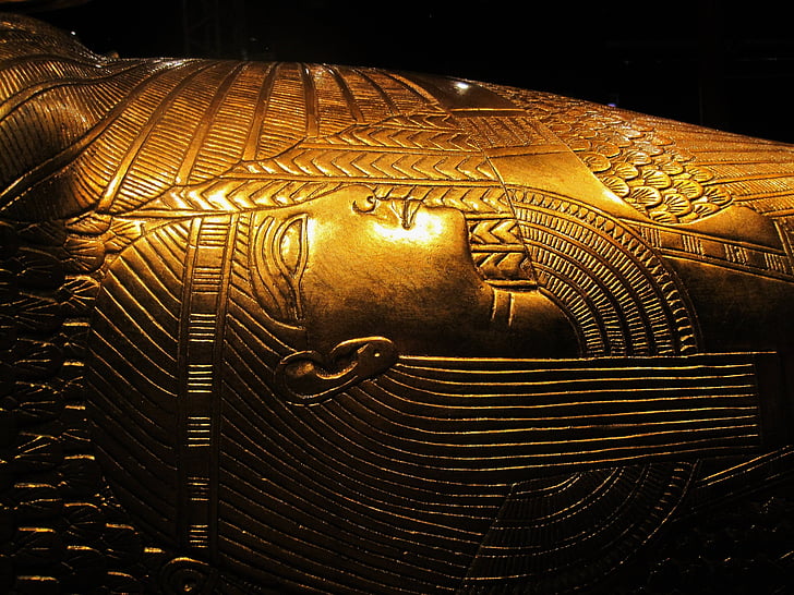 реплика на Тутанкамон 's съкровище, Показване, богатство, съкровище, злато, крал, египетски