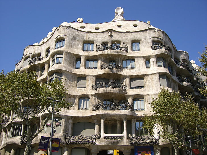 Spanyol, Barcelona, Gaudi, arsitektur