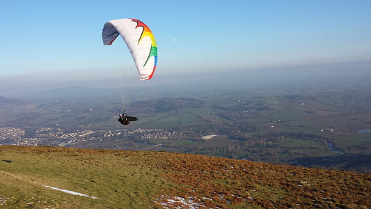 paragliding, zweefvliegtuig, sport, Parachute, parachutespringen, vliegen, Extreme sporten