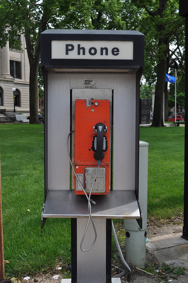 telefon, cabina, telefon, strada, urban, retro, Vintage