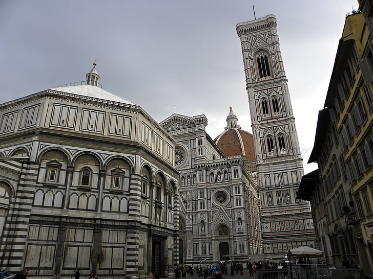 florence, baptistery, bell tower, history, cathedral, culture, old building