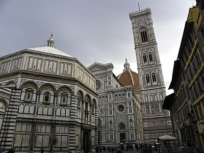 Florence, Baptisterium, klokkentoren, geschiedenis, Kathedraal, cultuur, oud gebouw