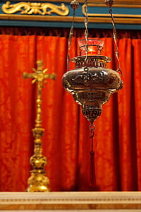 altar, catholic, christ, church, cross, decor, decoration