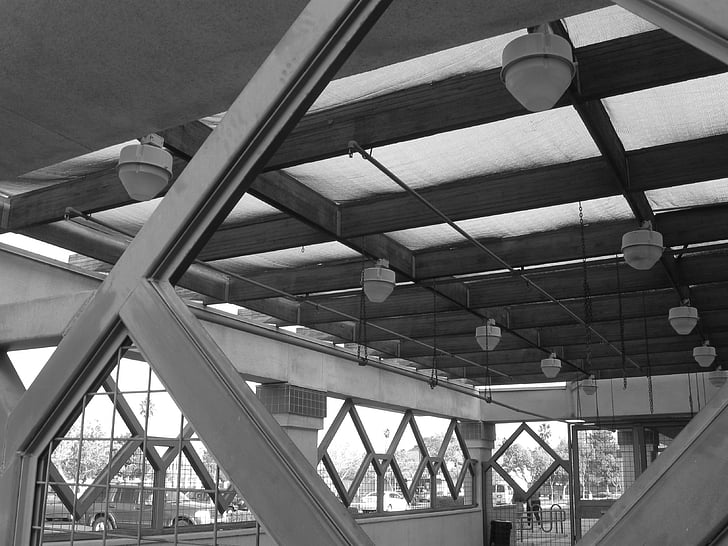black and white, architecture perspective, industrial design, san bernardino, architecture, built structure, no people