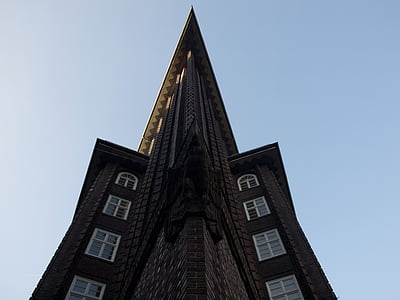 Hamburg, Şili evi, Bina, mimari, tuğla, tarihsel olarak, Simgesel Yapı
