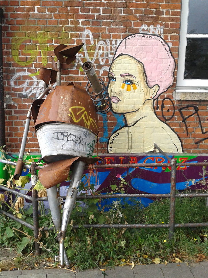grafiti, Vācija, Hamburg, Sankt pauli