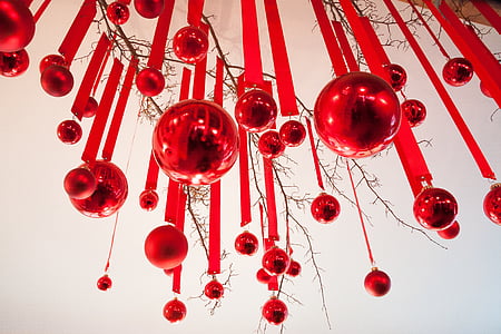 bold, rød, band, Christmas Briks, smykker, jul, julepynt