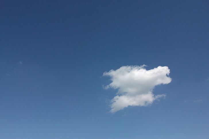 nuvem, céu, azul, ensolarado, descanso, tempo, atmosfera