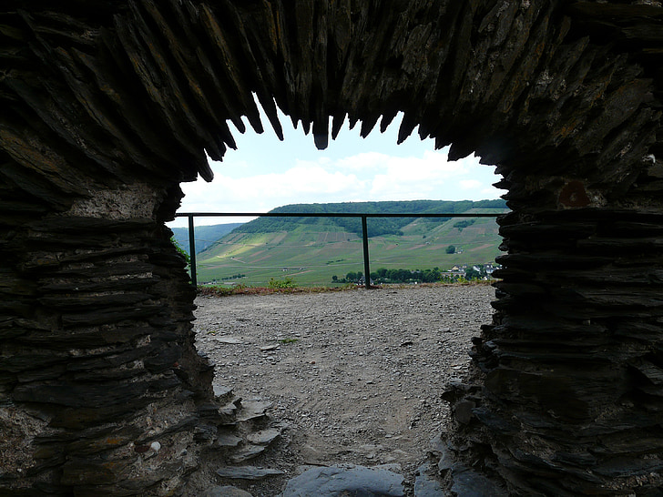 Burg metternich, Kasteel, ruïne, Metternich, door te kijken, steen, wijngaarden