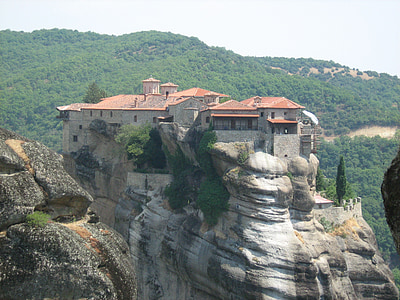 Метеора, манастир, скали, Гърция