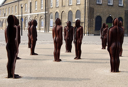 skulptur, järn, monumentet, turism, Peter burke, Woolwich arsenal