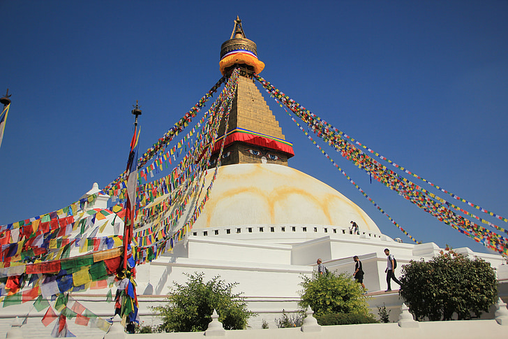 Nepál, Boudhanath, stupa