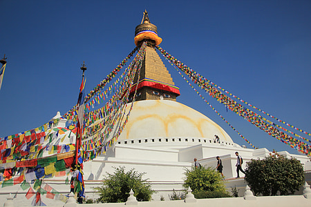 Nepál, boudhanath, sztúpa