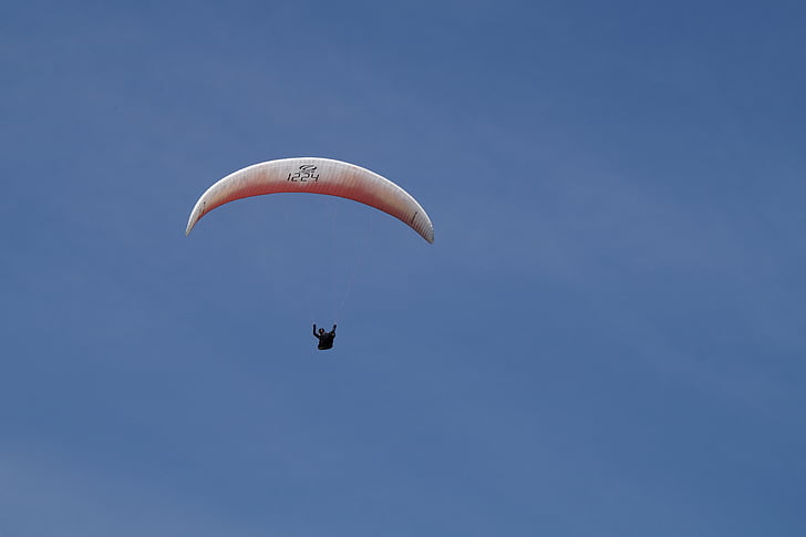 spadochron, skoczka spadochronowego, skoki spadochronowe, Mistrzostwa, Bawarski, niebo, niebieski